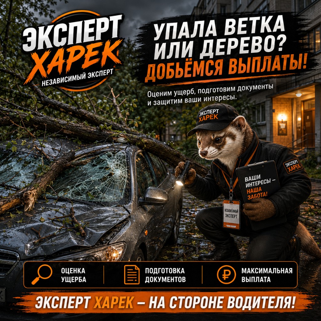 Упала ветка или дерево? Добьёмся выплаты — Эксперт Харёк