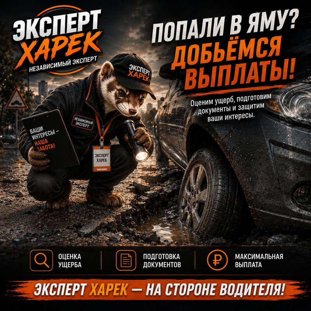 Попали в яму? Добьёмся выплаты — Эксперт Харёк